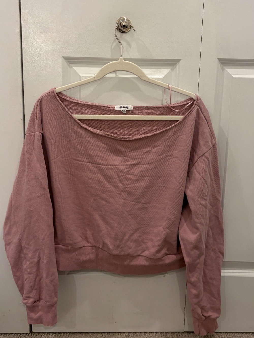 Garage SoftTerry™ Off Shoulder Sweatshirt